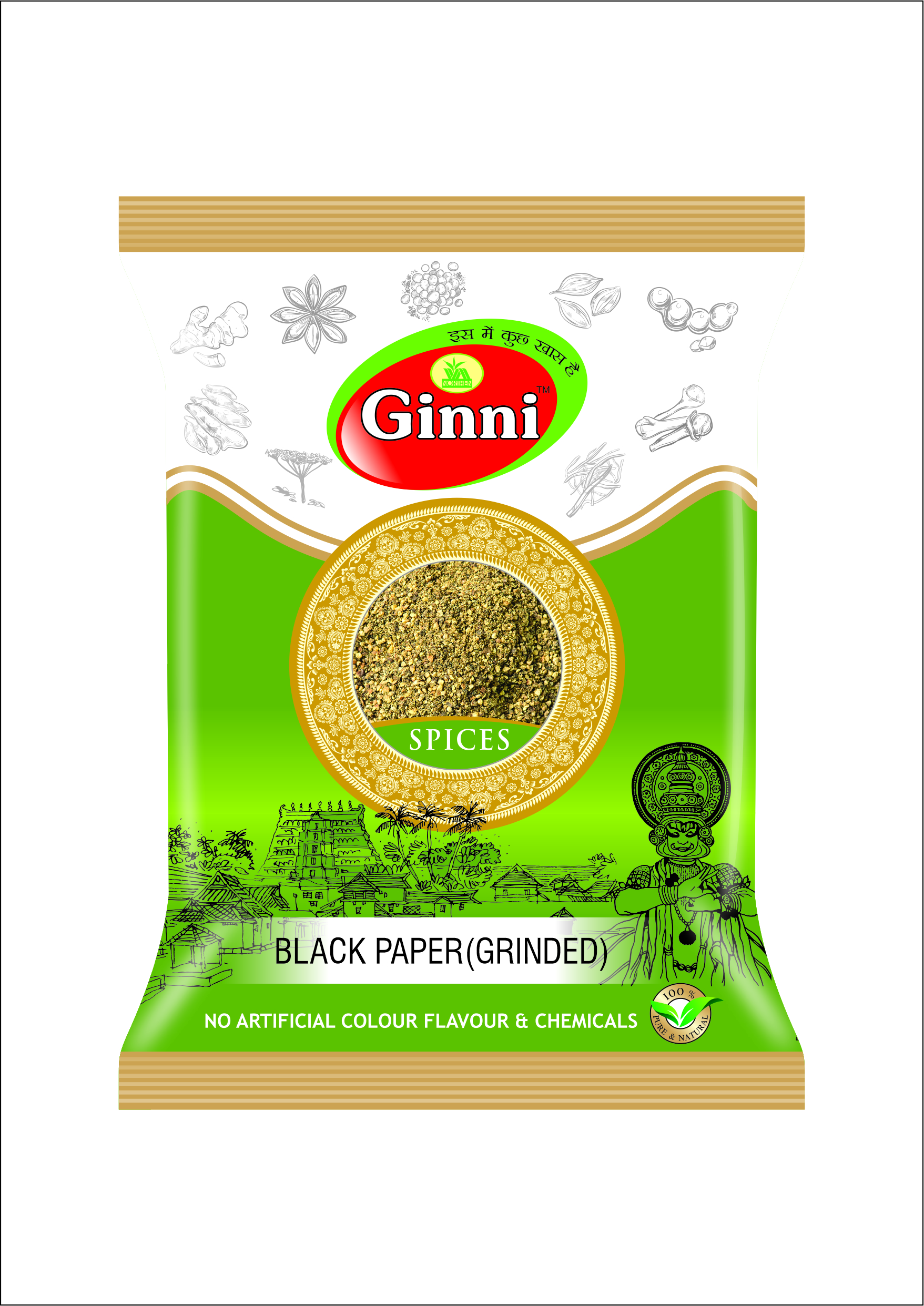 Ginni Black Pepper Grinded